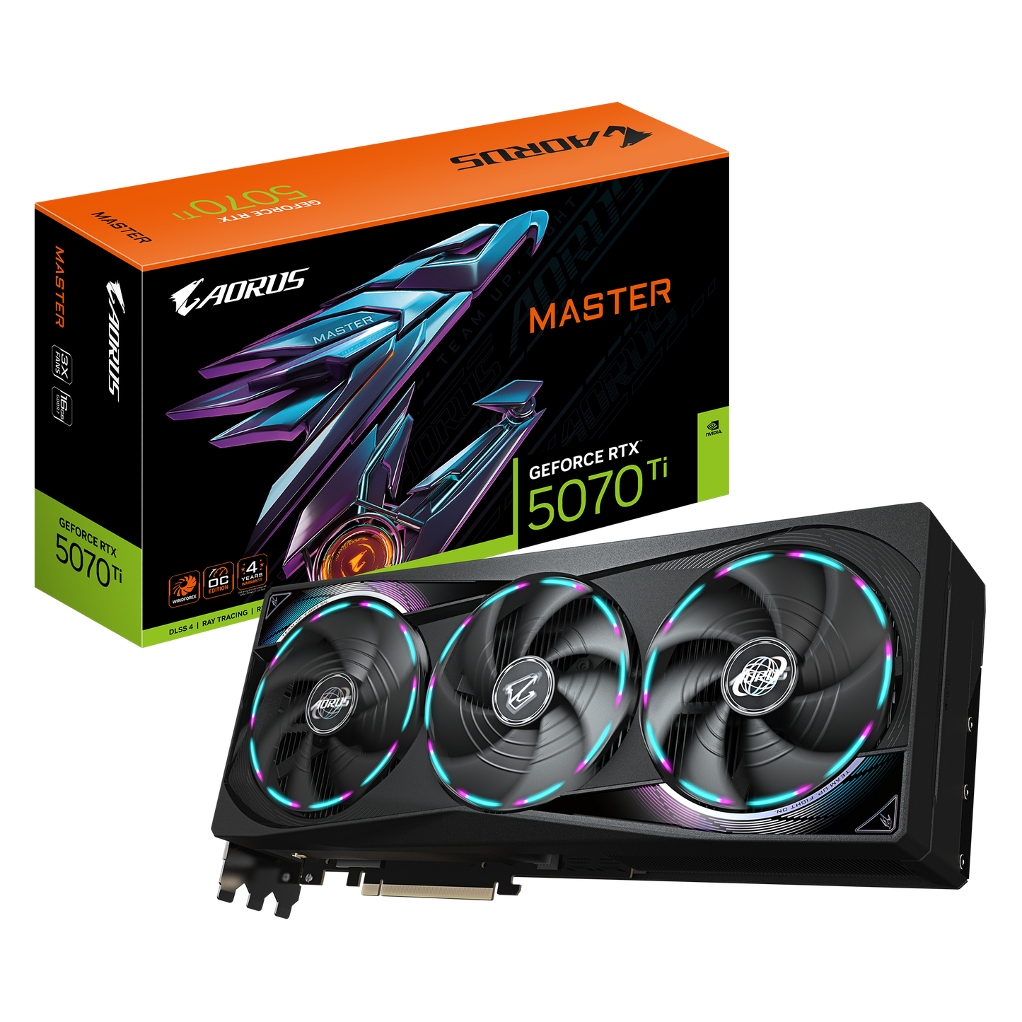 AORUS GeForce RTX™ 5070 Ti MASTER 16G – Extreme Cooling, Elite Performance