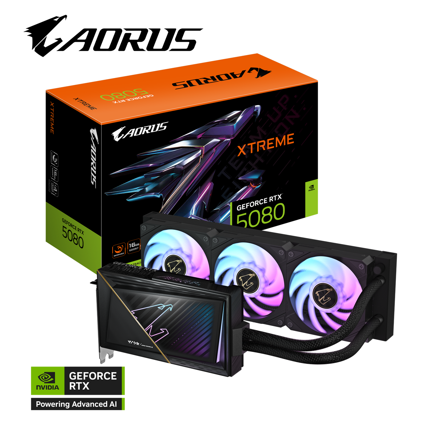 AORUS GeForce RTX 5080 XTREME WATERFORCE 16G