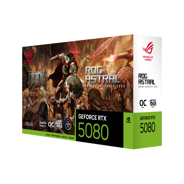 ROG Astral GeForce RTX 5080 OC – DOOM Edition (16GB GDDR7)