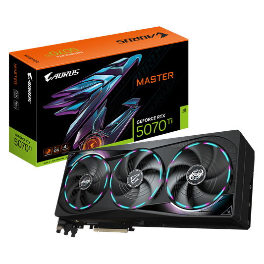 AORUS GeForce RTX™ 5070 Ti MASTER 16G – Extreme Cooling, Elite Performance