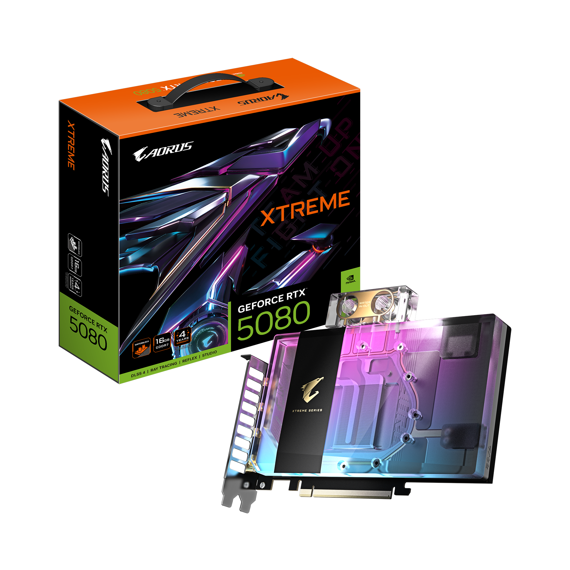 AORUS GeForce RTX 5080 XTREME WATERFORCE WB 16G