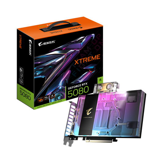 AORUS GeForce RTX 5080 XTREME WATERFORCE WB 16G