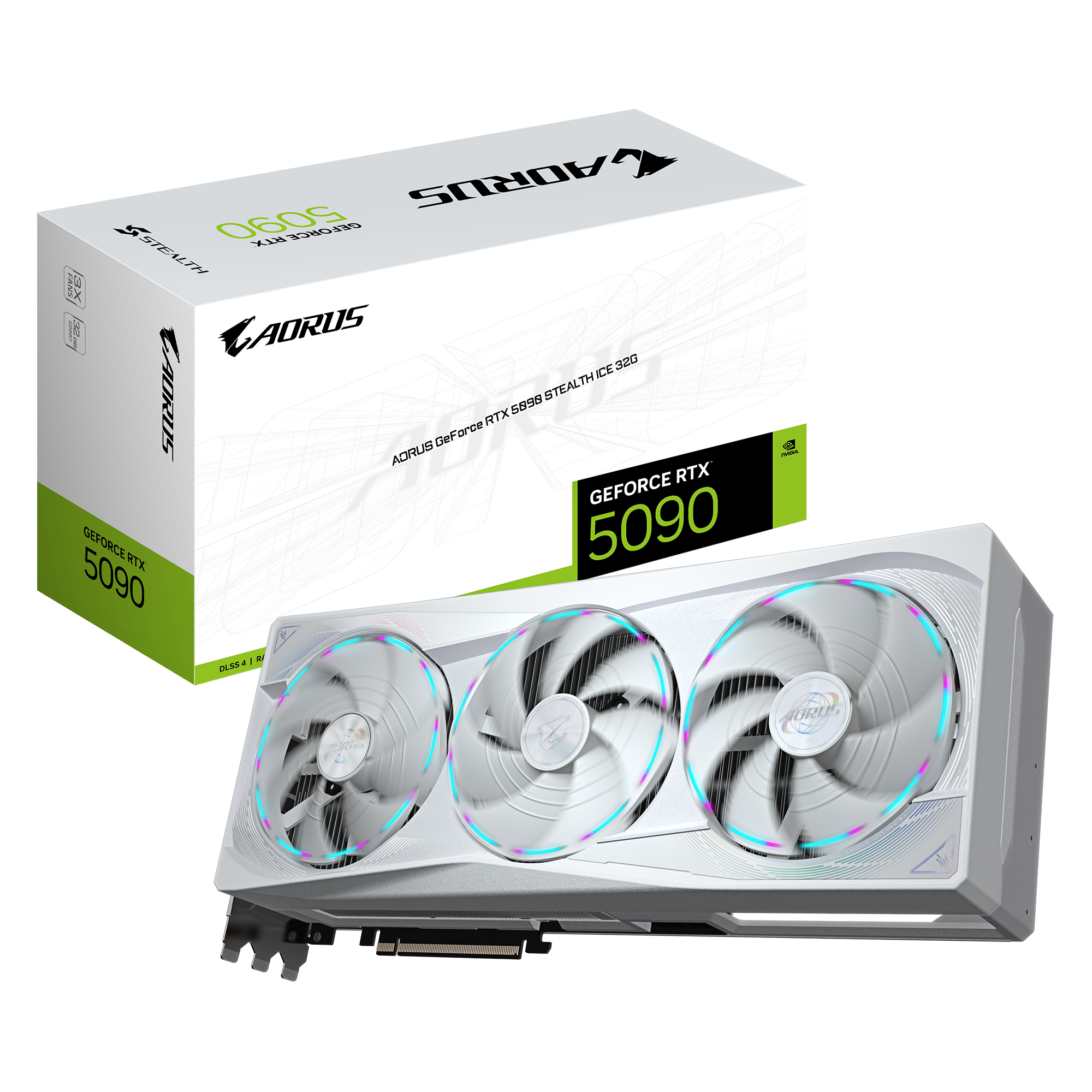 AORUS GeForce RTX 5090 STEALTH ICE 32G