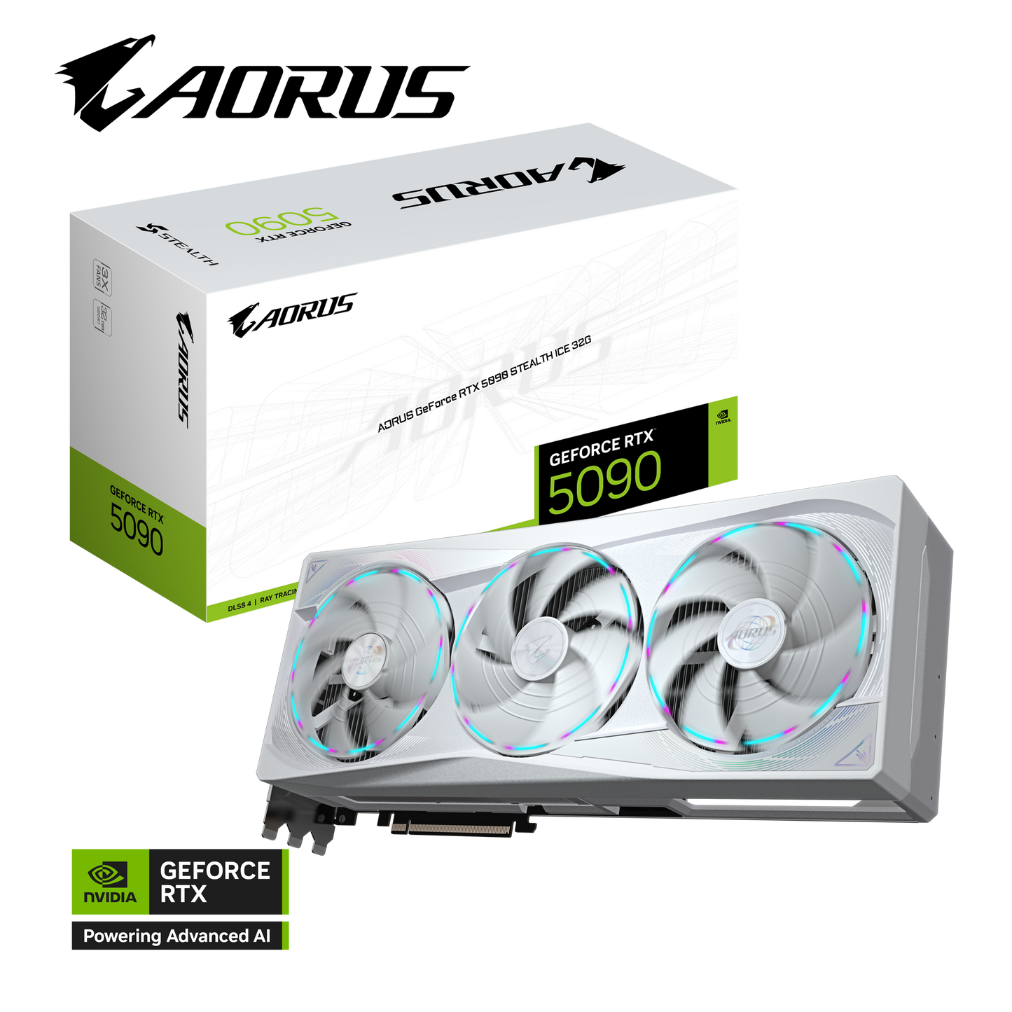 AORUS GeForce RTX 5090 STEALTH ICE 32G