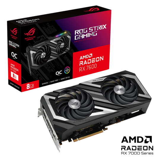ROG Strix Radeon RX 7600 OC Edition – 8GB GDDR6