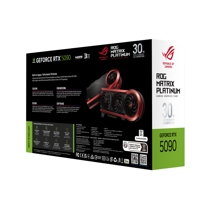 ROG Matrix Platinum GeForce RTX 5090 – 30th Anniversary Edition