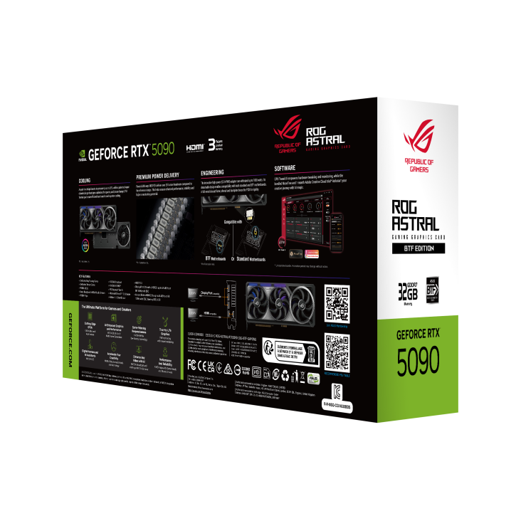 ROG Astral GeForce RTX 5090 – BTF Edition (32GB GDDR7)