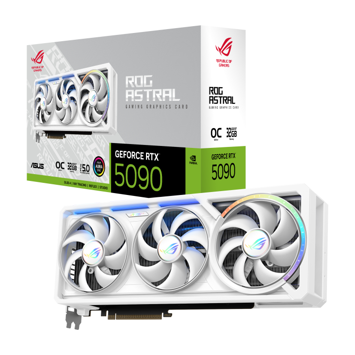ROG Astral GeForce RTX 5090 – WHITE OC Edition (32GB GDDR7)