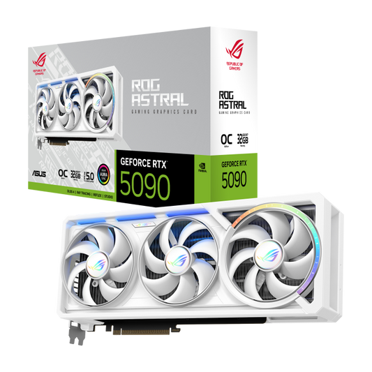 ROG Astral GeForce RTX 5090 – WHITE OC Edition (32GB GDDR7)